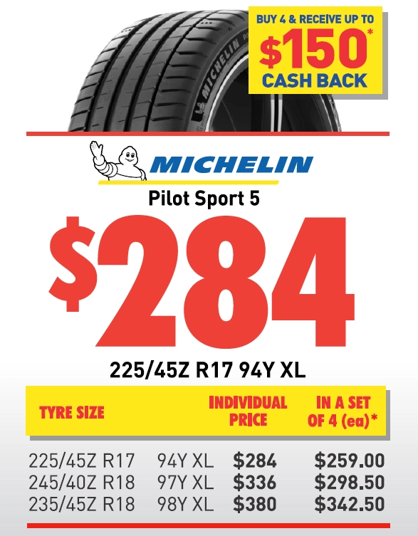 Tyre - Michelin Pilot Sport 5