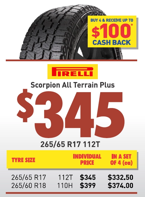 Tyre - Pirelli Scorpion All Terrain Plus