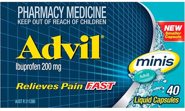 Advil Minis Fast Pain Relief 40 Liquid Capsules