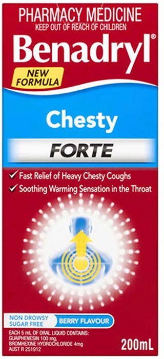 Benadryl Chesty Forte Cough Liquid 200ml