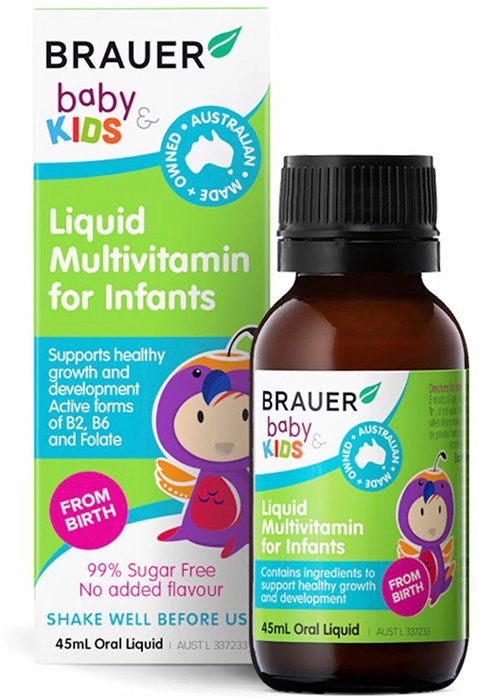 Brauer Baby & Kids Liquid Multivitamin for Infants 45ml