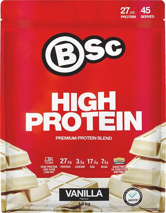 BSc Body Science High Protein Powder Vanilla - 1.8kg