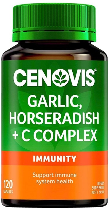 Cenovis Garlic & Horseradish + C Complex 120 Capsules