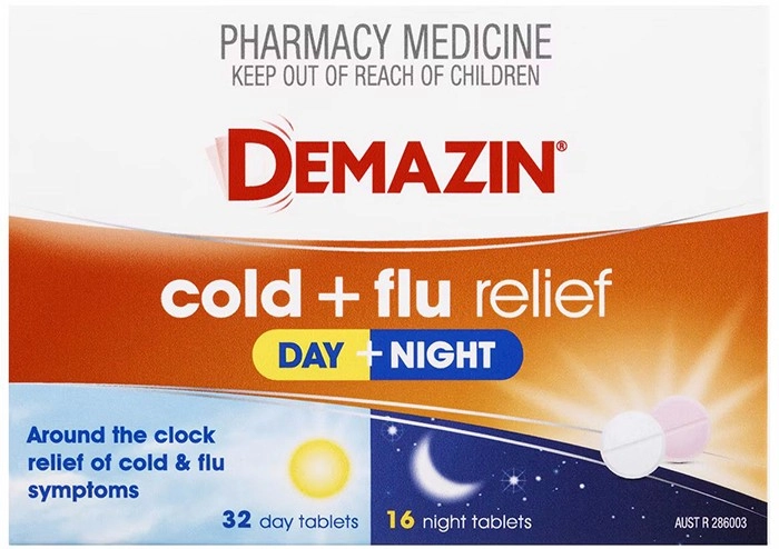 Demazin Cold & Flu Relief Day & Night 48 Tablets