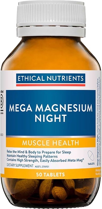 Ethical Nutrients Mega Magnesium Night 50 Tablets