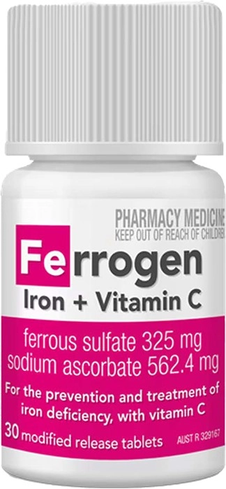 Ferrogen Iron + Vitamin C 30 Tablets