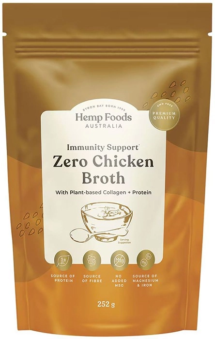 Hemp Foods Australia Immunity Support Zero Chicken Broth 252g