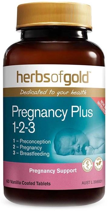 Herbs of Gold Pregnancy Plus 1-2-3 60 Tablets