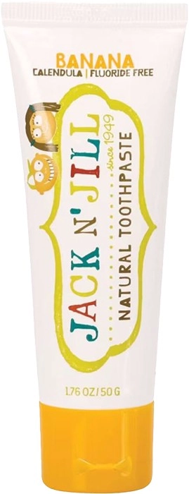 Jack N' Jill Fluoride Free Childrens Toothpaste Banana 50g