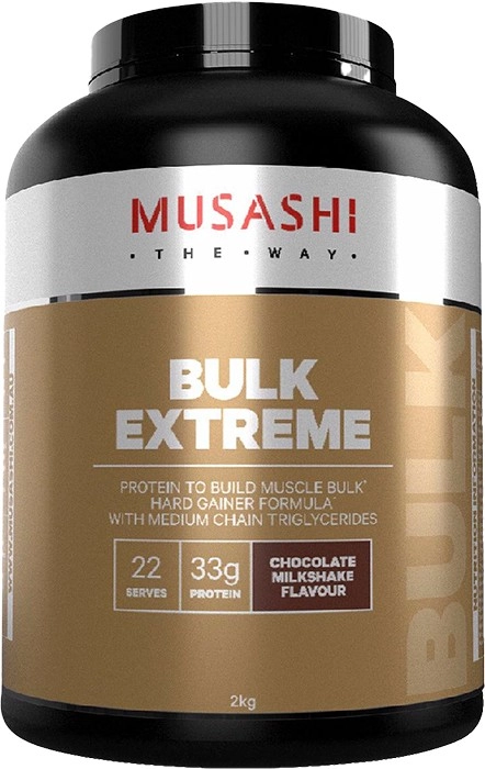 Musashi Bulk Extreme Protein Powder Chocolate Milkshake 2kg