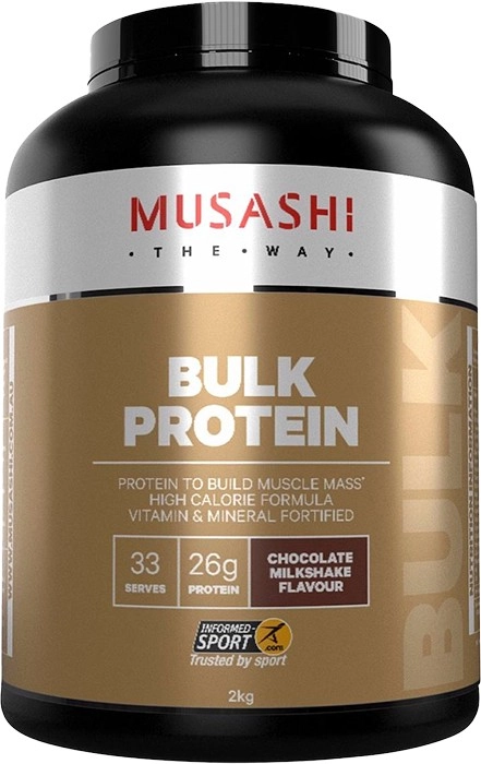 Musashi Bulk Protein Powder Chocolate Milkshake 2kg