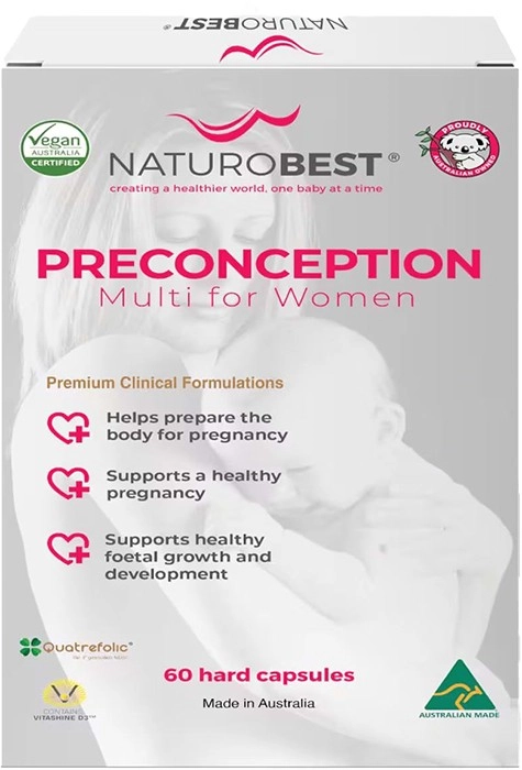 NaturoBest Preconception Multi for Women 60 Capsules