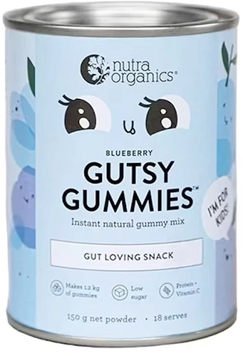 Nutra Organics Gutsy Gummies Blueberry 150g