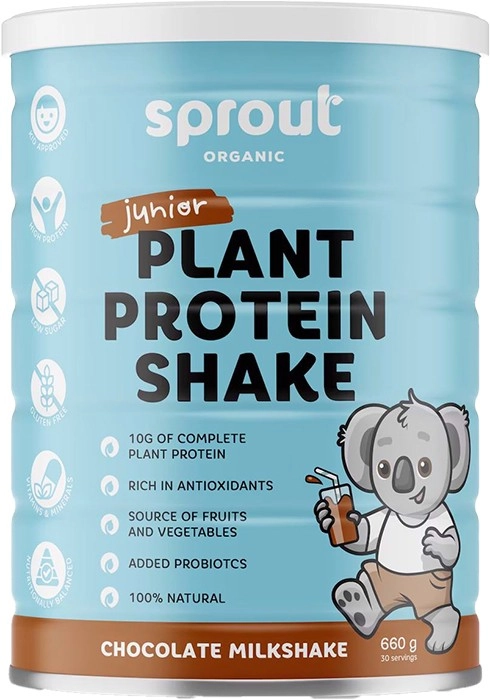 Sprout Organic Junior Plant Protein Shake Chocolate Milkshake 660g