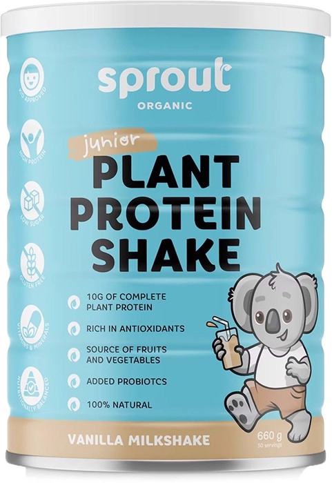 Sprout Organic Junior Plant Protein Shake Vanilla Milkshake 660g