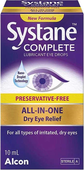 Systane Complete Lubricant Eye Drops Preservative Free 10ml