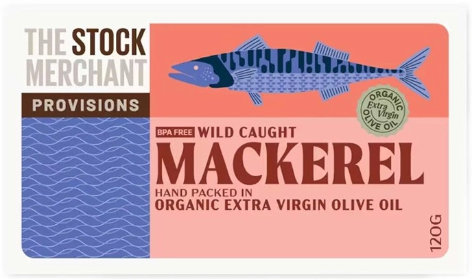 The Stock  Merchant Wild Mackerel in Extra Virgin Olive Oil 120g