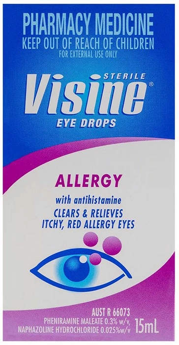 Visine Eye Drops Allergy with Antihistamine 15ml