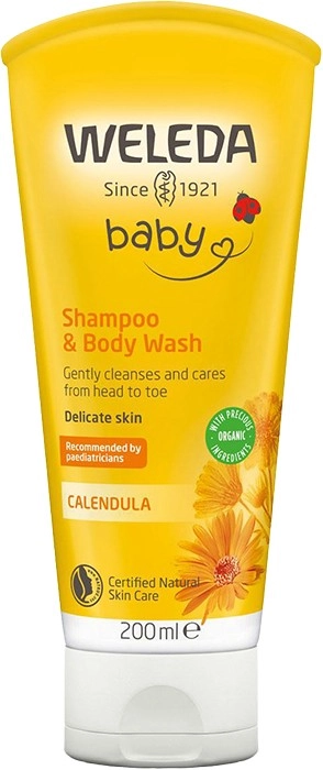 Weleda Calendula Baby Shampoo & Body Wash 200ml