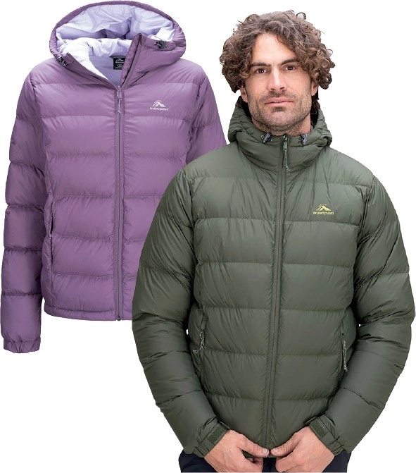 50% off Regular Price on Macpac Mens & Womens Halo Hooded Down Jackets