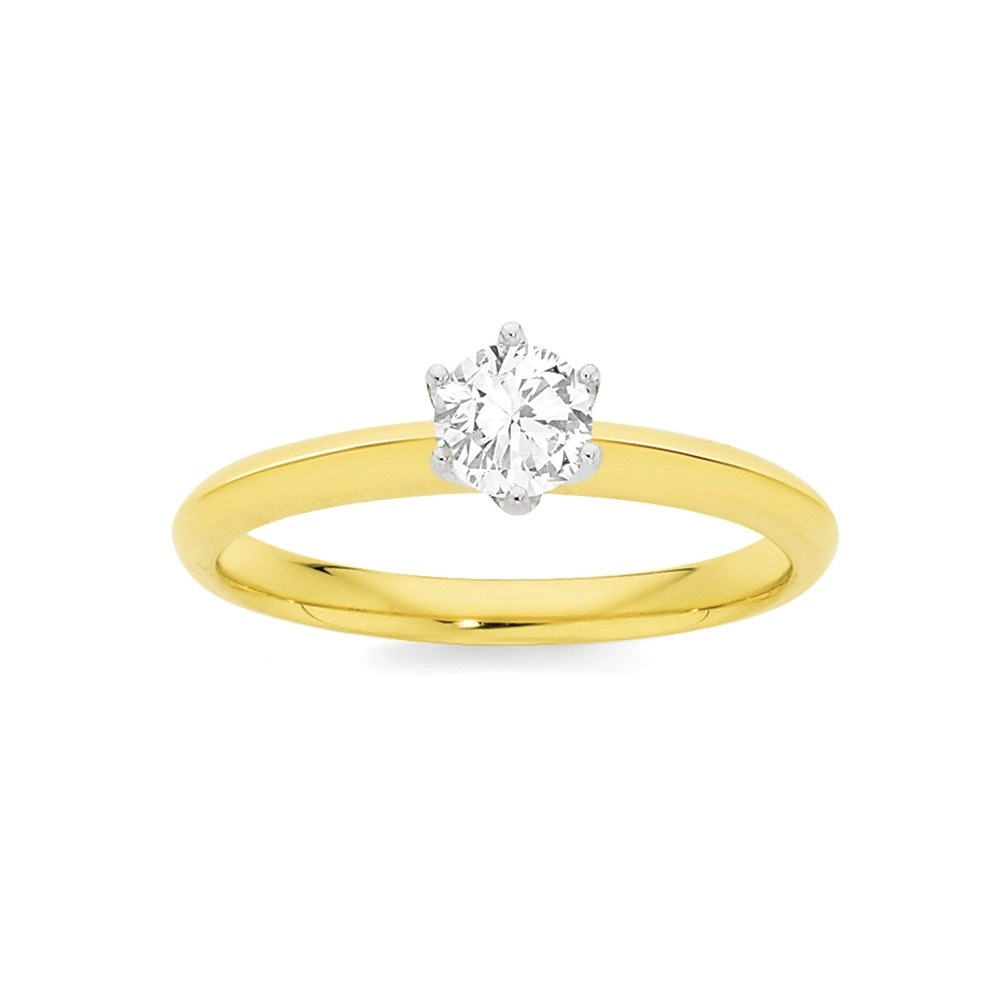 18ct Gold Diamond Solitaire Ring