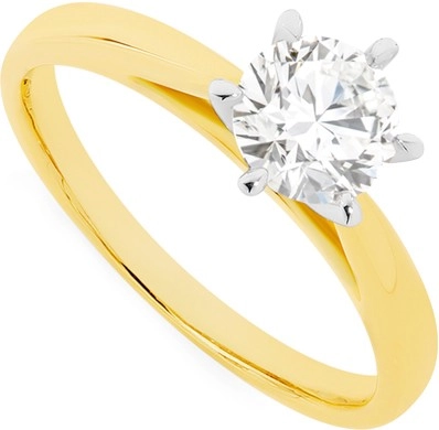 18ct Gold Diamond Solitaire Ring