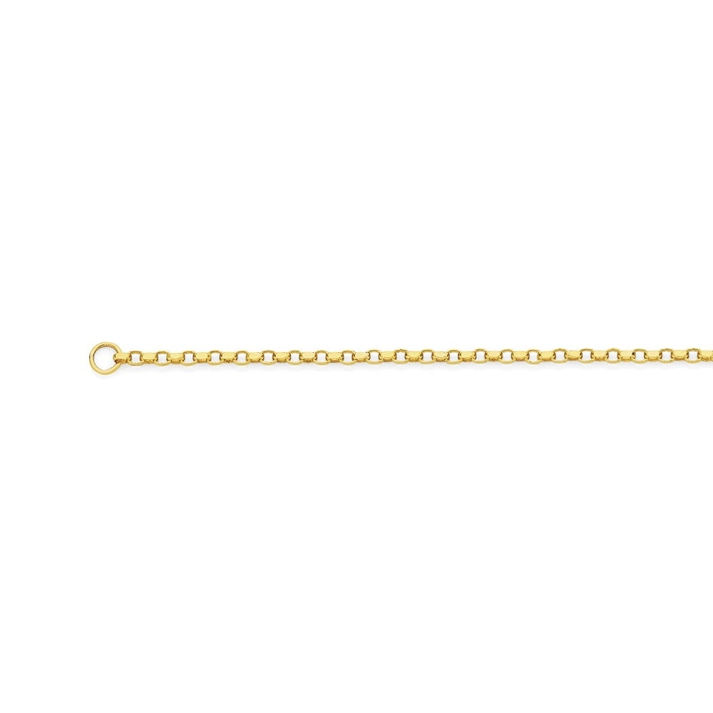 9ct Gold 45cm Solid Round Belcher Chain