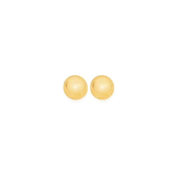 9ct Gold 6mm Ball Stud Earrings