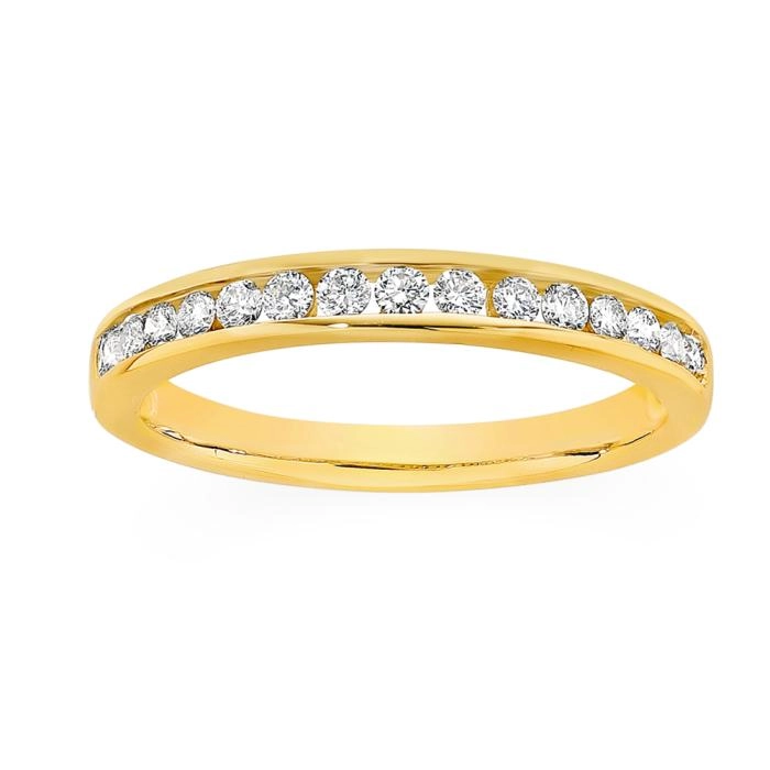 9ct Gold Diamond Band