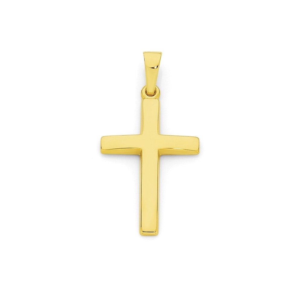 9ct Gold Polished Cross Pendant