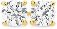 Alora 14ct Gold 2 Carats TW Lab Grown Diamond Studs