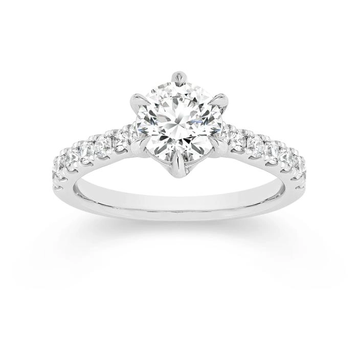 Alora 14ct White Gold 2 Carats TW Lab Grown Diamond Ring