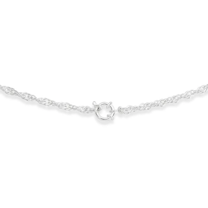 Sterling Silver 50cm Fancy Bolt Ring Necklet