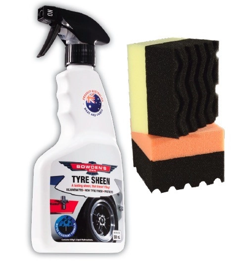 Bowden's Own Tyre Sheen 500mL & All Sorts Tyre Applicator