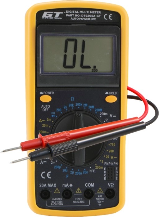 Garage Tough 20AMP Digital Multimeter