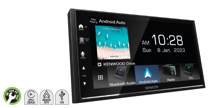 Kenwood 6.8” AV Wireless Car Play A/Auto Rec 200W