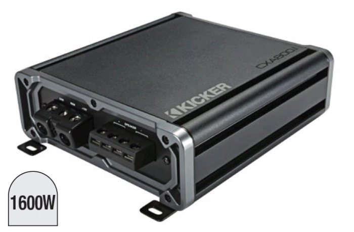 Kicker 1600W Max CX Series Mono Channel Class D Power Amplifier