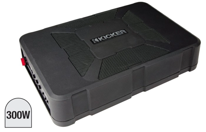 Kicker 8” Hideaway Subwoofer with Built-In Amp