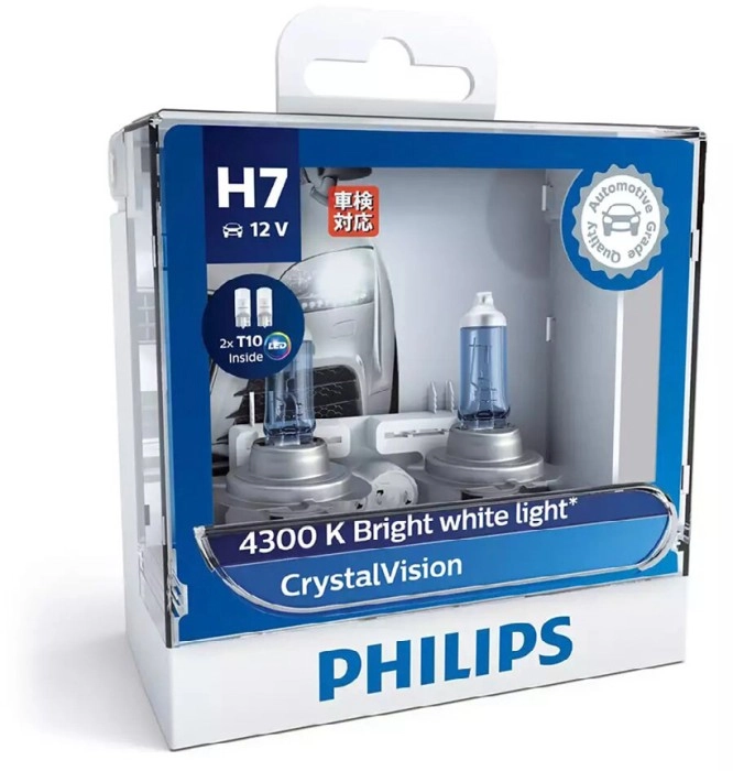 Philips Crystalvision Headlight Globes