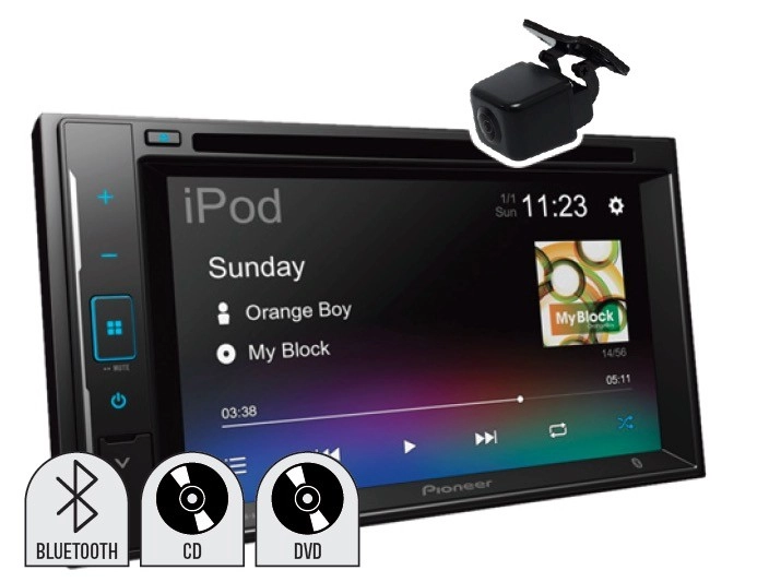 Pioneer 6.2” AV Head Unit with CD & DVD Playback & Reverse Camera