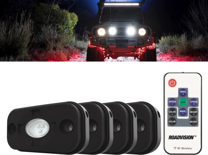 Roadvision LED 4 Piece Rock Light Kit