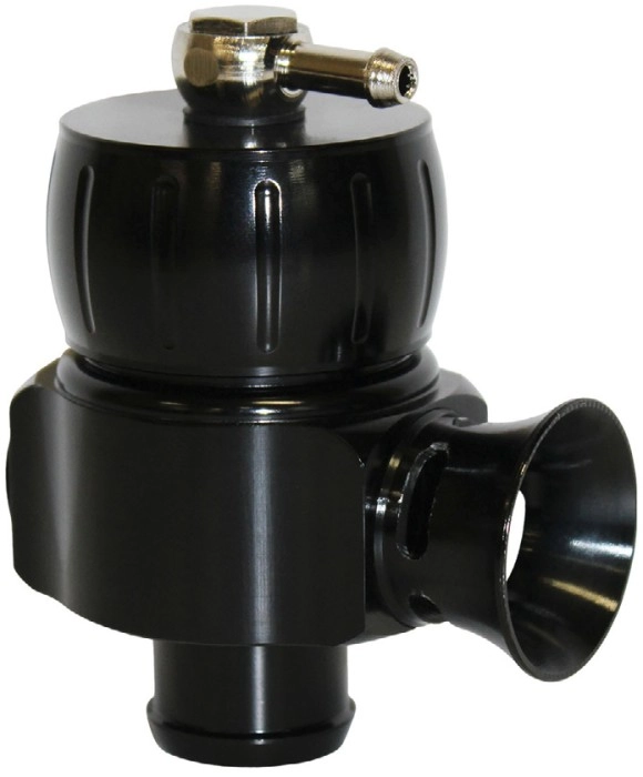 SAAS Blow Off Valve Adjustable Compact Dual Port Factory Replacement Black