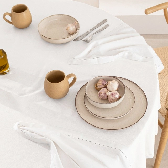 Pelham White Cotton Table Linen Range by Habitat