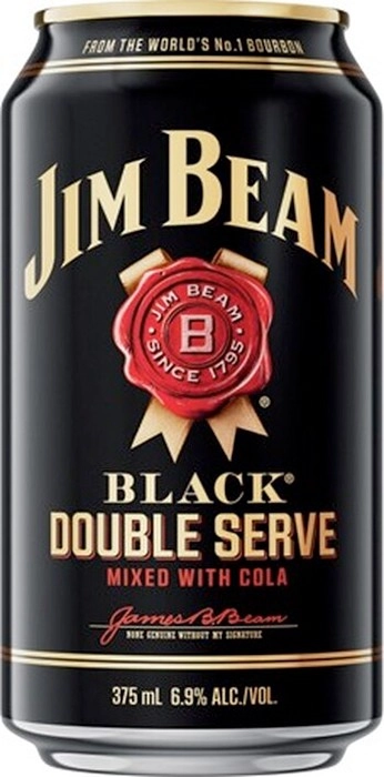 Jim Beam Black Double Serve 6.9% 4 Pack