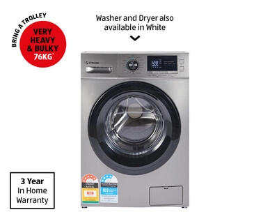 10kg Front Load Washing Machine - Dark Silver