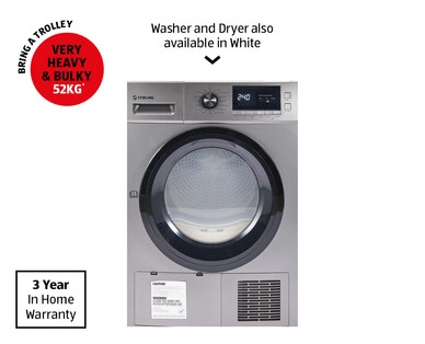 8kg Heat Pump Dryer - Dark Silver