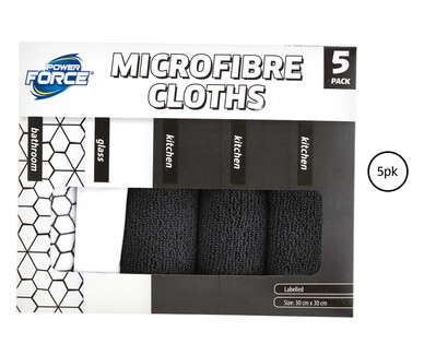 Monochrome Cleaning Cloths 5pk