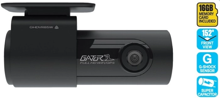 Gator 1080P Barrel Dash Cam with WiFi/GPS