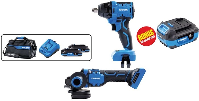 NEW Kincrome 18V Impact Wrench & Grinder Kit