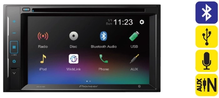 Pioneer 6.2” Touchscreen CD / Digital Media Player with Bluetooth